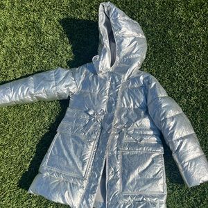 JCrew Silver Coat